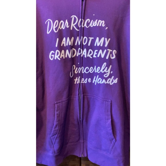Antiracism/African American Hoodie- Size 2X - Picture 3 of 5